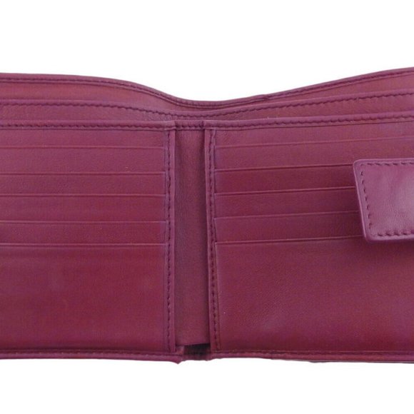 GUCCI W Hook Wallet GG Canvas Beige Canvas ~ Leather Auth Used T19671 - Picture 7 of 10